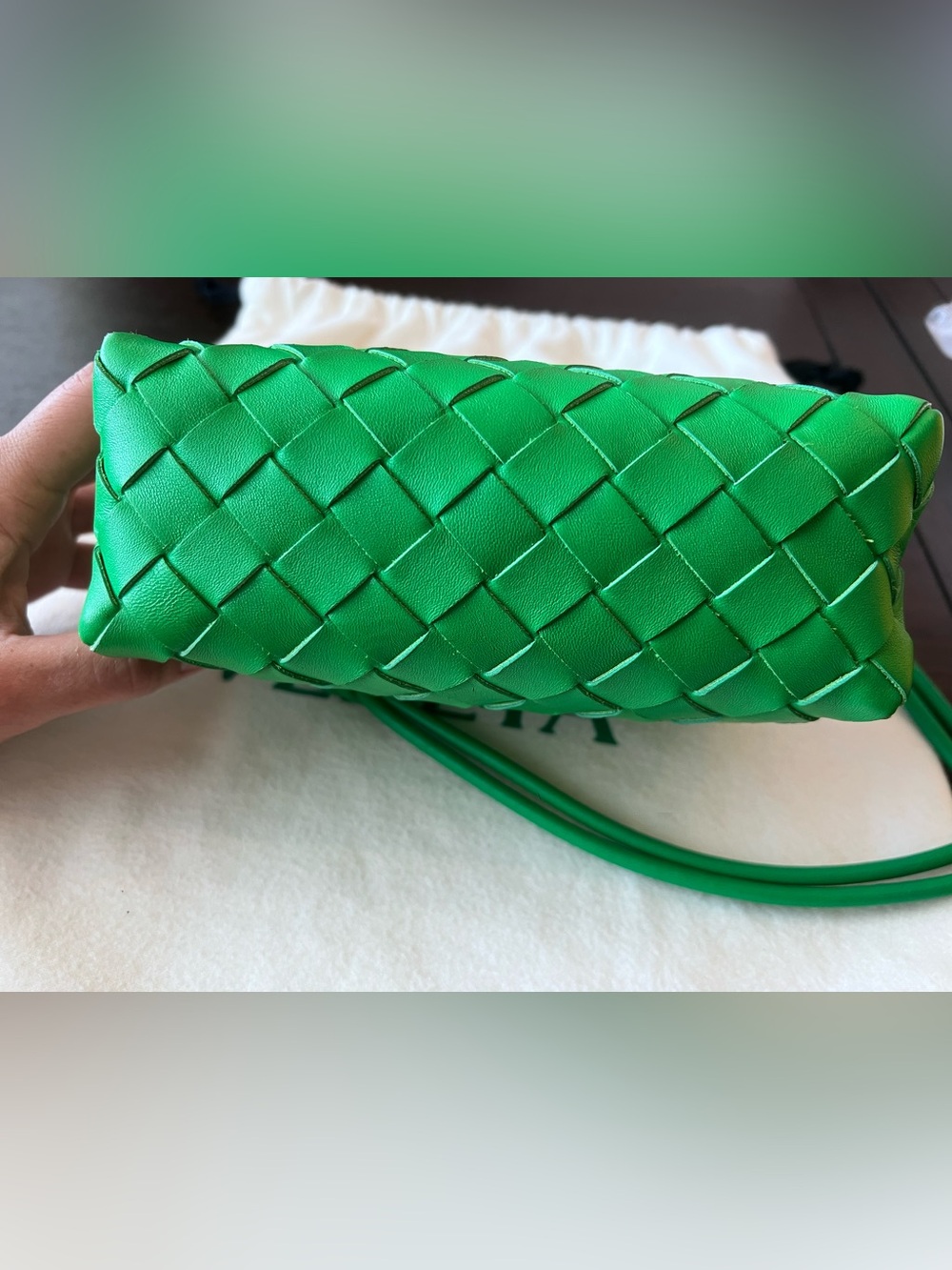 Bottega Veneta Mini Loop in Parakeet Green - Picture 10 of 16